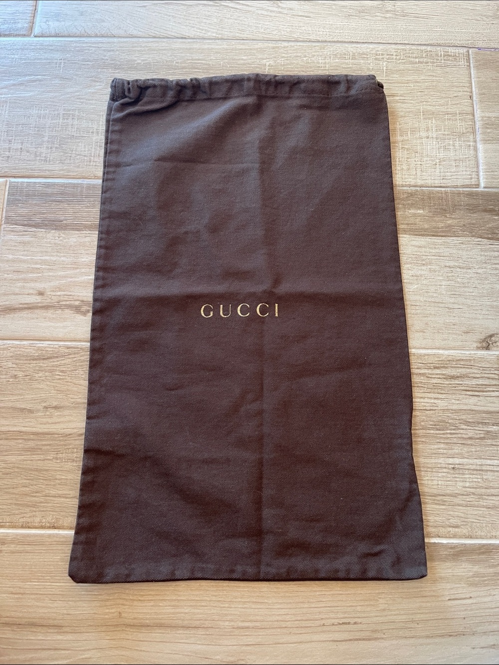 Gucci Brown Drawstring Dust Bag